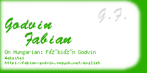 godvin fabian business card